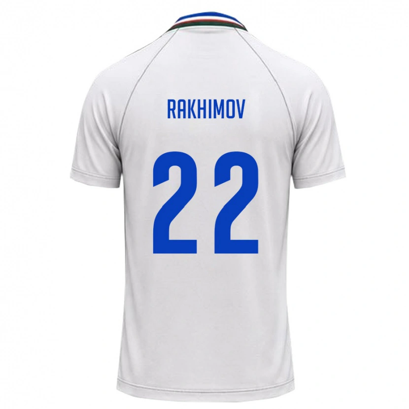 Danxen Kid Uzbekistan Abubakir Rakhimov #22 White Dark Green Away Jersey 26-28 T-Shirt