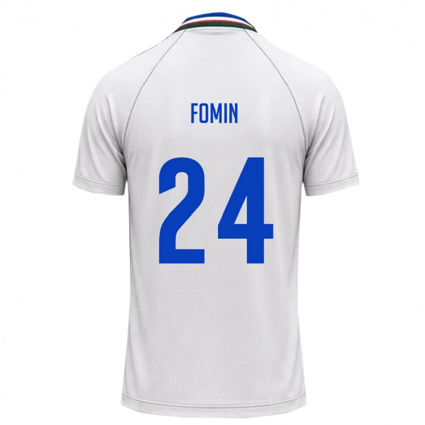 Danxen Kid Uzbekistan Rustambek Fomin #24 White Dark Green Away Jersey 26-28 T-Shirt
