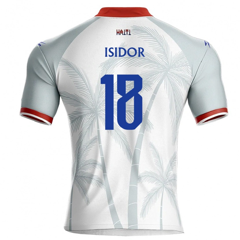 Danxen Kid Haiti Wilson Isidor #18 White Red Gray Away Jersey 26-28 T-Shirt