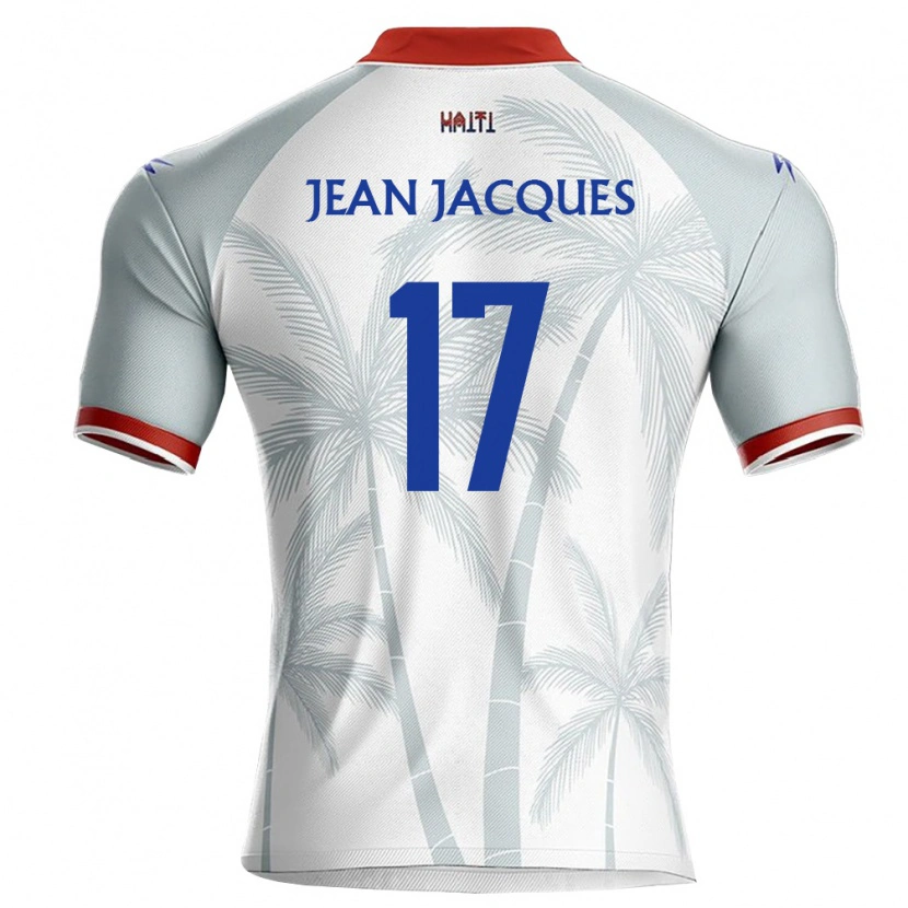 Danxen Kid Haiti Danley Jean Jacques #17 White Red Gray Away Jersey 26-28 T-Shirt