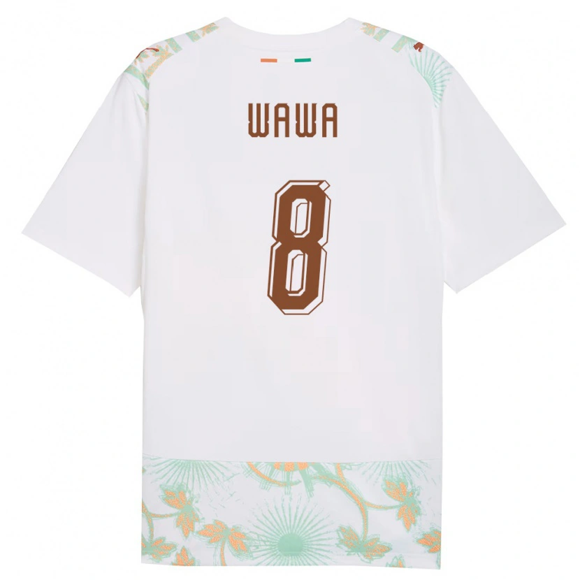 Danxen Kid Ivory Coast Christ Wawa #8 White Orange Green Away Jersey 26-28 T-Shirt