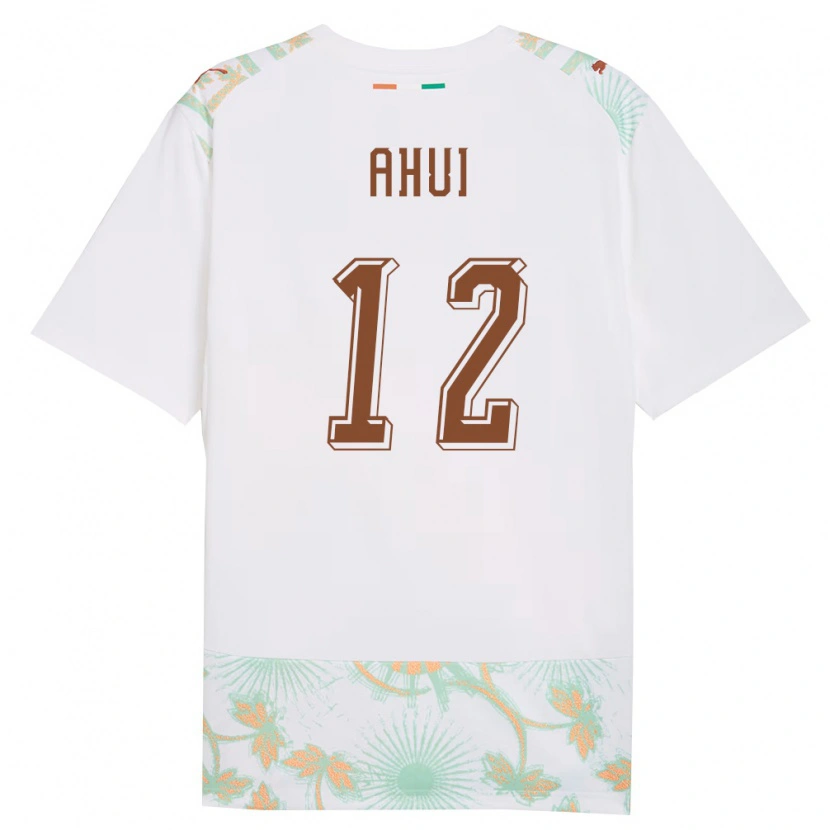 Danxen Kid Ivory Coast Assabie Ahui #12 White Orange Green Away Jersey 26-28 T-Shirt