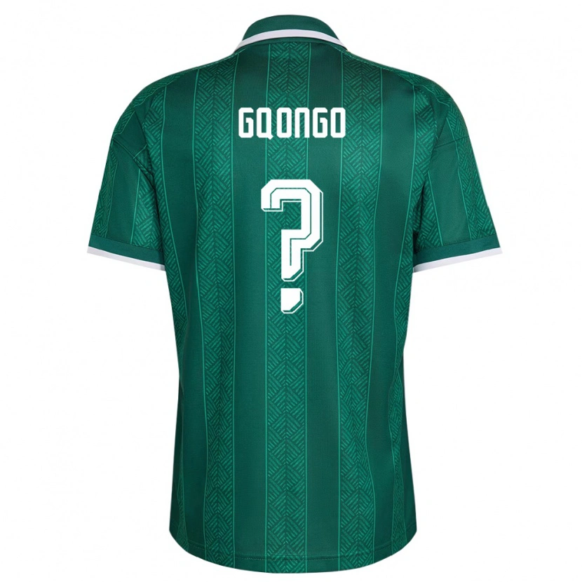 Danxen Kid South Africa Lakham Gqongo #0 Green White Gold Away Jersey 26-28 T-Shirt