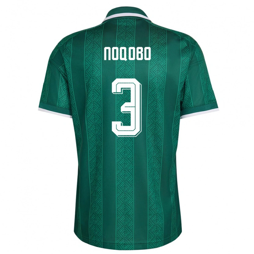 Danxen Kid South Africa Lunje Noqobo #3 Green White Gold Away Jersey 26-28 T-Shirt