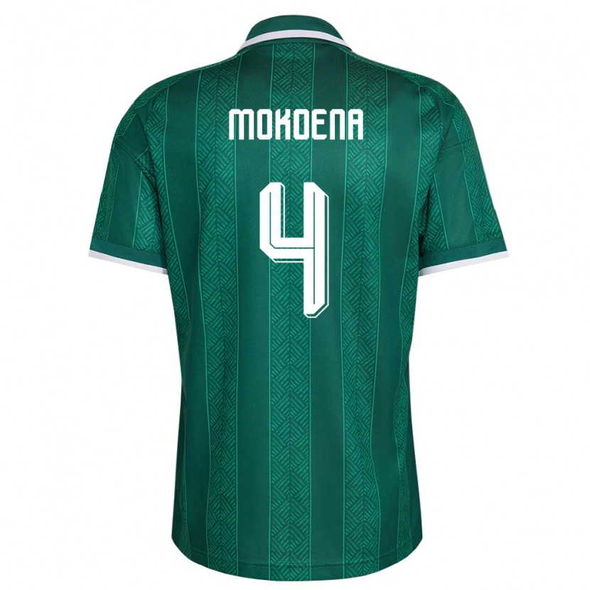 Danxen Kid South Africa Teboho Mokoena #4 Green White Gold Away Jersey 26-28 T-Shirt