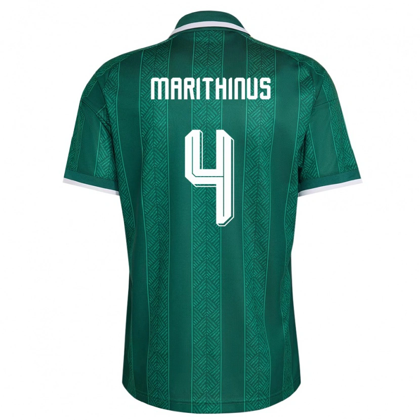 Danxen Kid South Africa Liam Marithinus #4 Green White Gold Away Jersey 26-28 T-Shirt