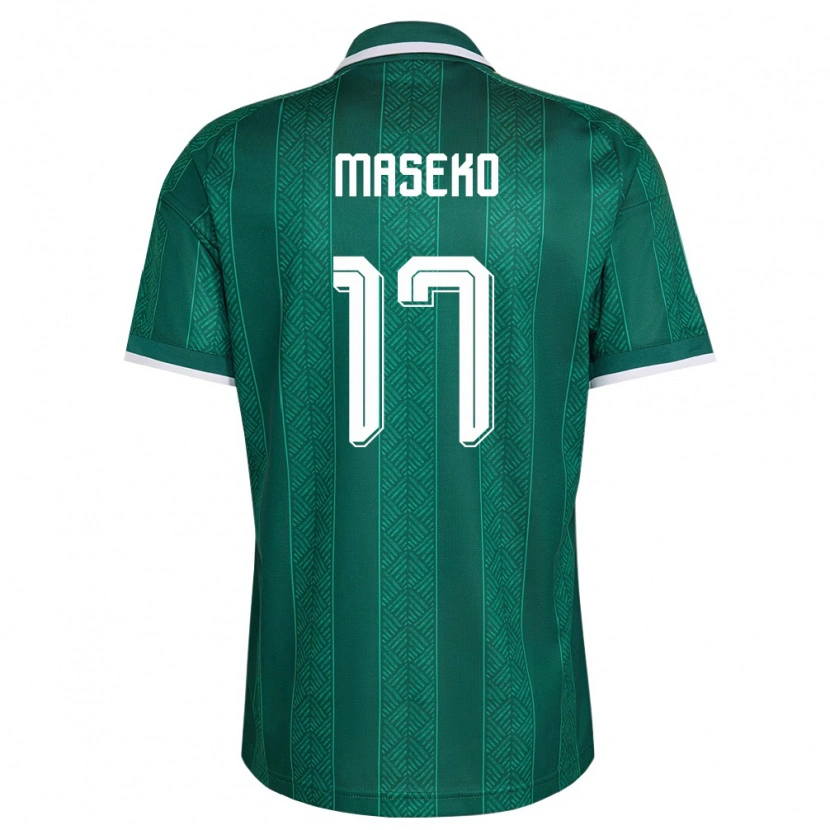 Danxen Kid South Africa Thapelo Maseko #17 Green White Gold Away Jersey 26-28 T-Shirt