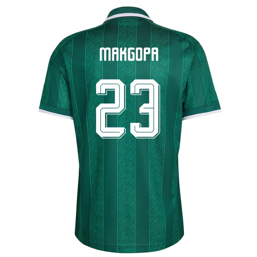 Danxen Kid South Africa Evidence Makgopa #23 Green White Gold Away Jersey 26-28 T-Shirt