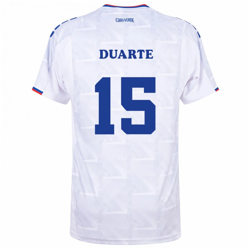 Danxen Kid Cape Verde Laros Duarte #15 White Burgundy Away Jersey 26-28 T-Shirt
