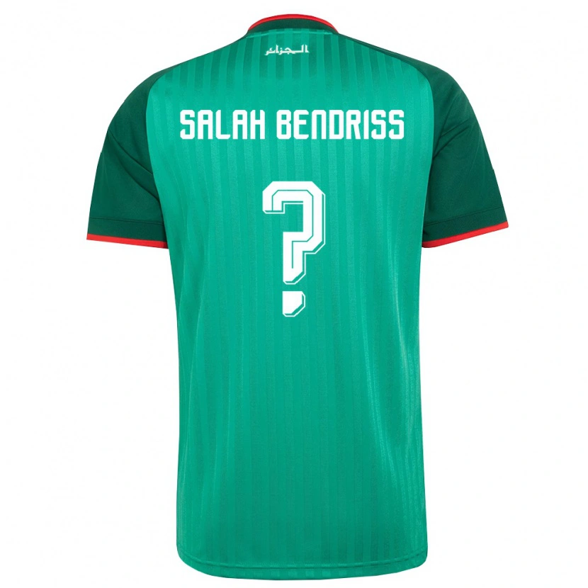 Danxen Kid Algeria Kaïs Salah Bendriss #0 Green Red White Away Jersey 26-28 T-Shirt