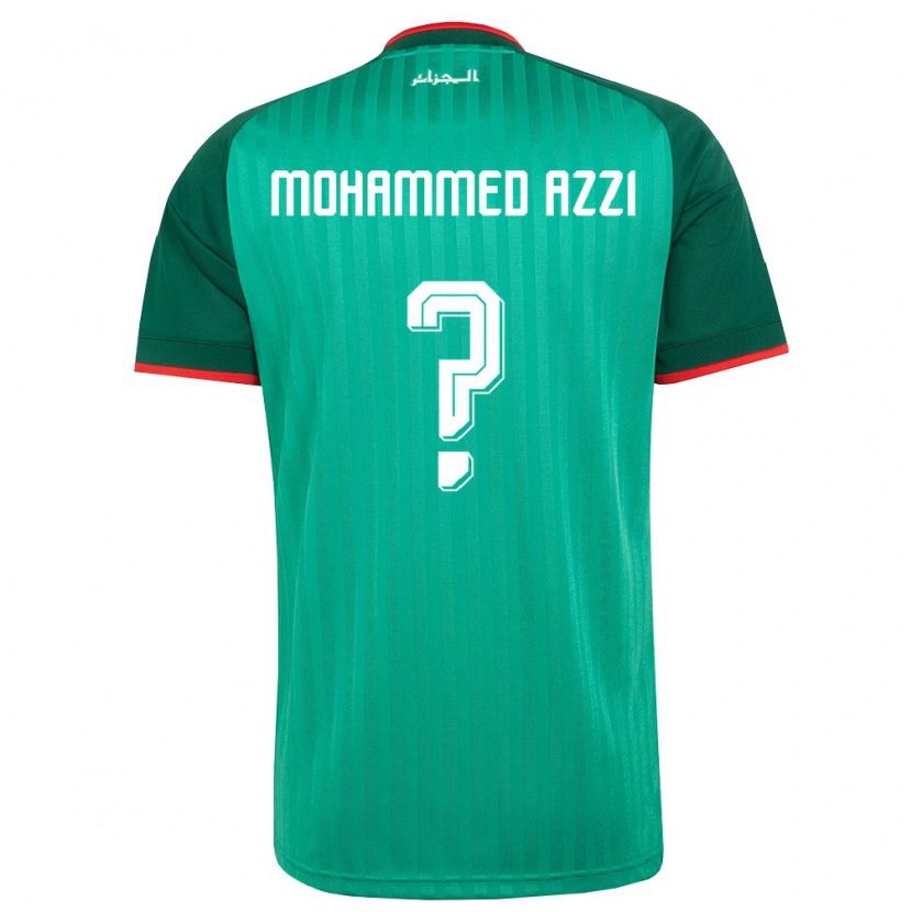 Danxen Kid Algeria Mostefa Mohammed Azzi #0 Green Red White Away Jersey 26-28 T-Shirt