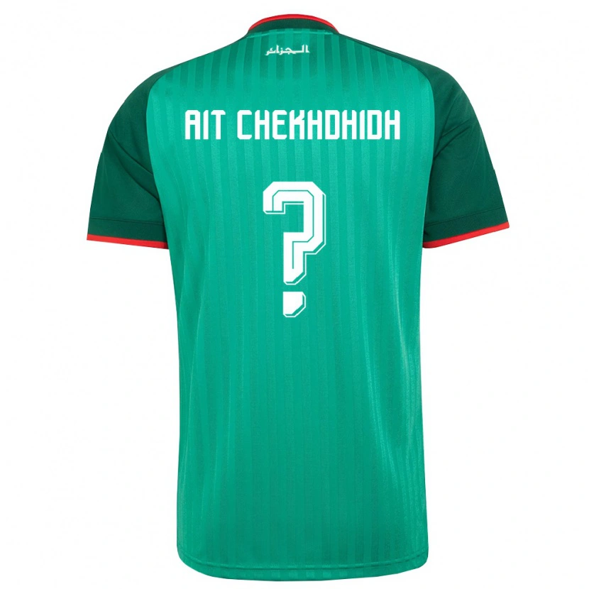 Danxen Kid Algeria Aissa Ait Chekhdhidh #0 Green Red White Away Jersey 26-28 T-Shirt