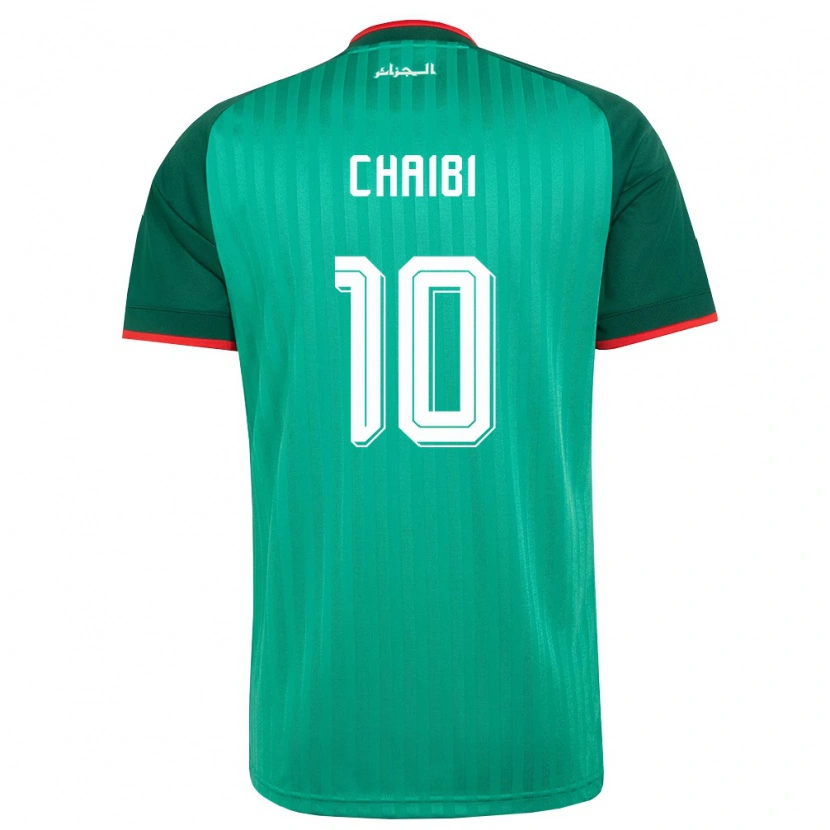 Danxen Kid Algeria Farès Chaïbi #10 Green Red White Away Jersey 26-28 T-Shirt