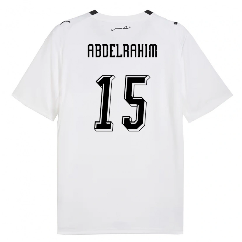 Danxen Kid Egypt Omar Abdelrahim #15 White Gray Black Away Jersey 26-28 T-Shirt