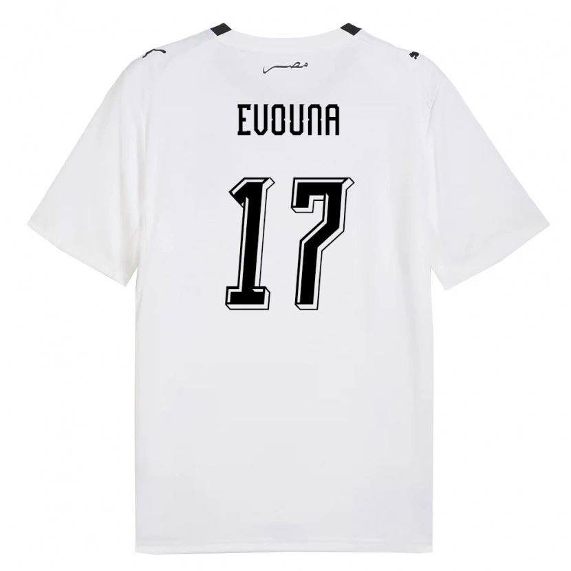 Danxen Kid Egypt Evouna #17 White Gray Black Away Jersey 26-28 T-Shirt