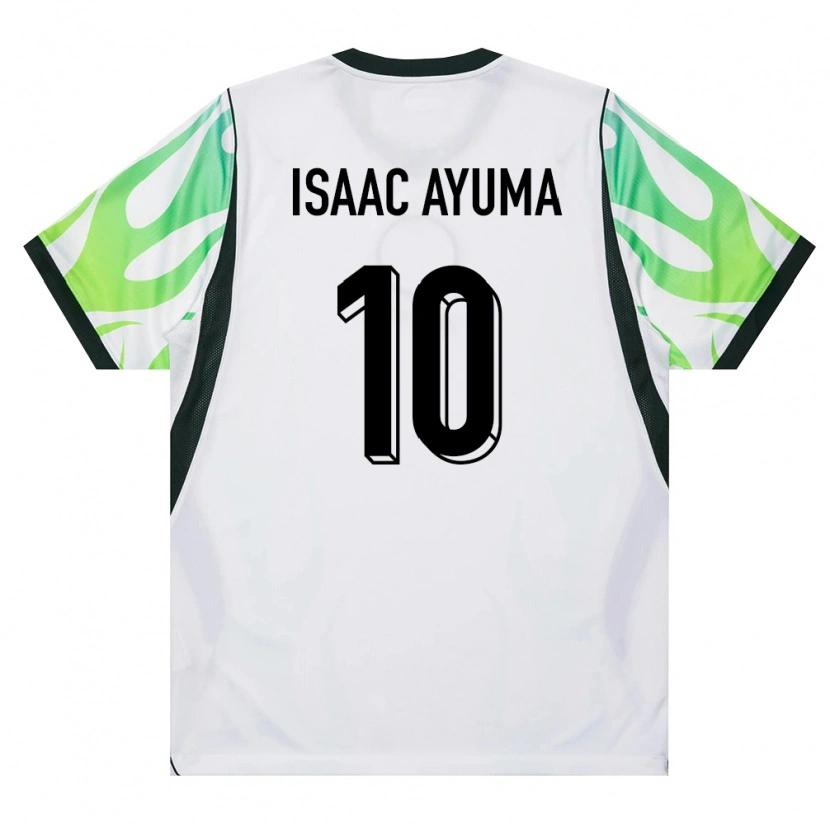 Danxen Kid Nigeria Israel Isaac Ayuma #10 White Green Away Jersey 26-28 T-Shirt