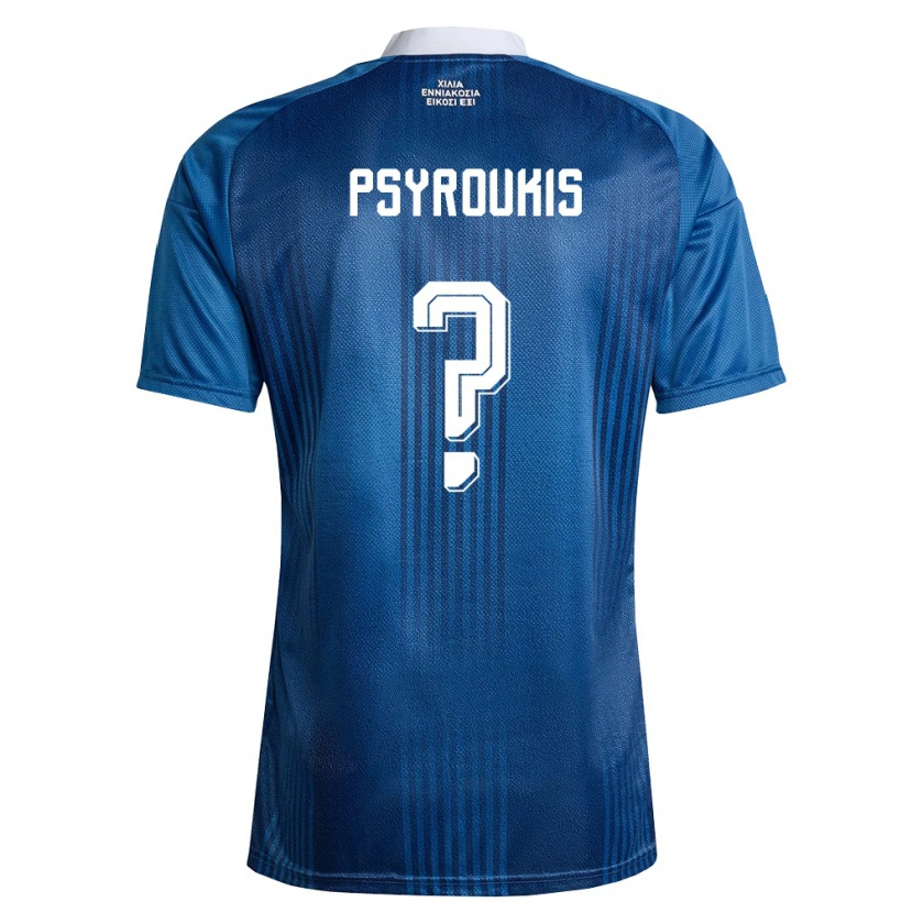 Danxen Kid Greece Giannis Psyroukis #0 Navy Blue White Away Jersey 26-28 T-Shirt