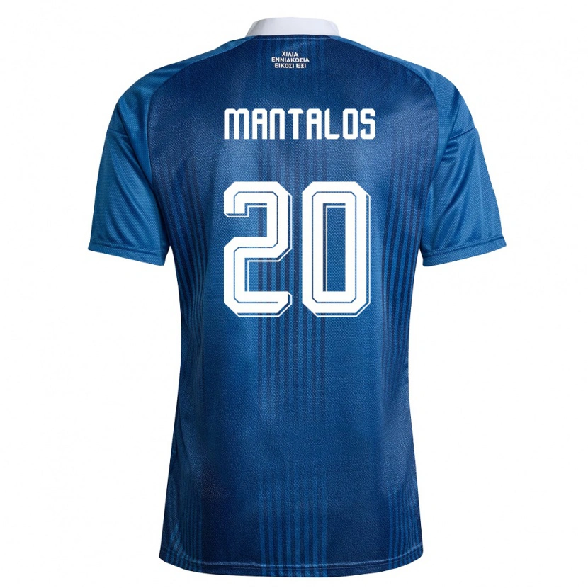 Danxen Kid Greece Petros Mantalos #20 Navy Blue White Away Jersey 26-28 T-Shirt