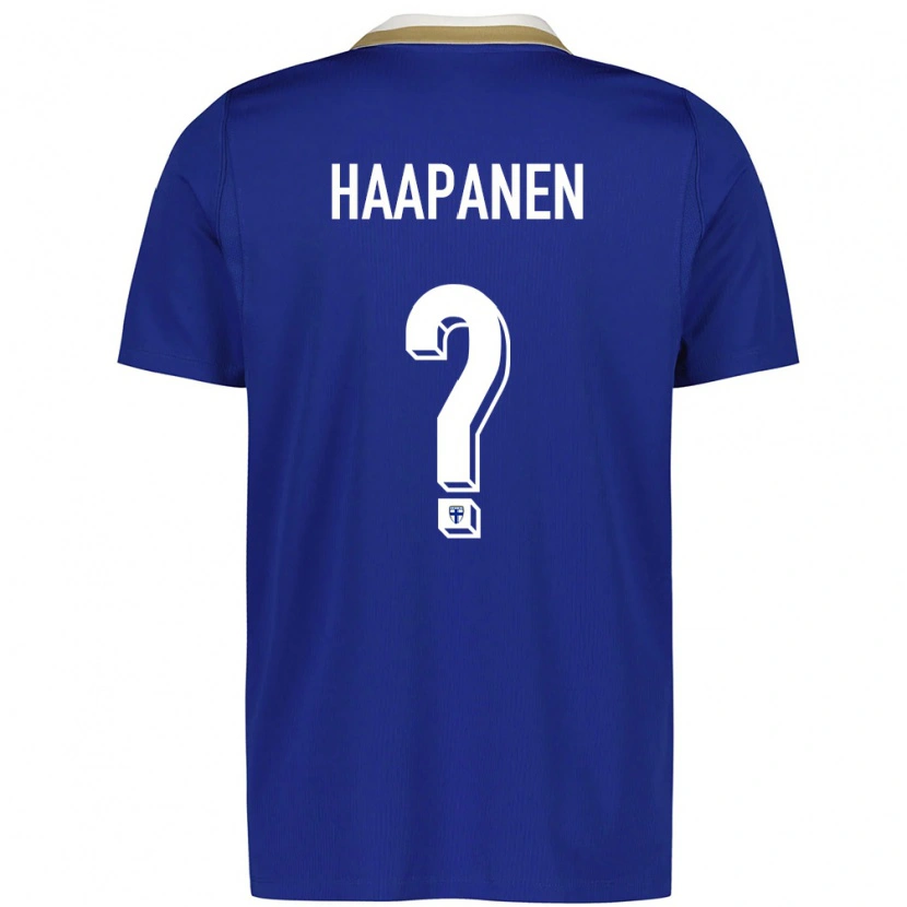 Danxen Kid Finland Mitja Haapanen #0 Blue White Away Jersey 26-28 T-Shirt