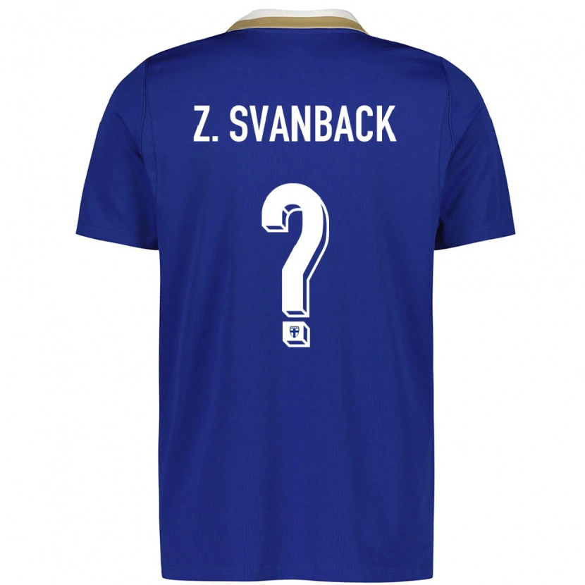 Danxen Kid Finland Zack Svanbäck #0 Blue White Away Jersey 26-28 T-Shirt