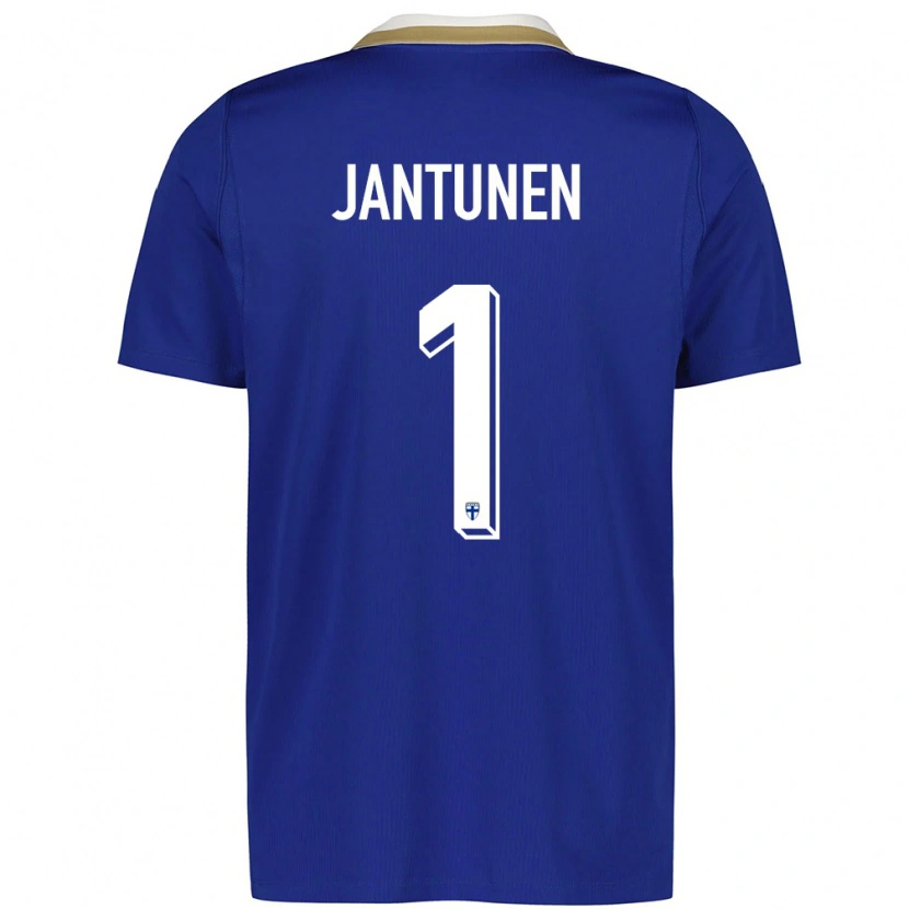 Danxen Kid Finland Jaaso Jantunen #1 Blue White Away Jersey 26-28 T-Shirt