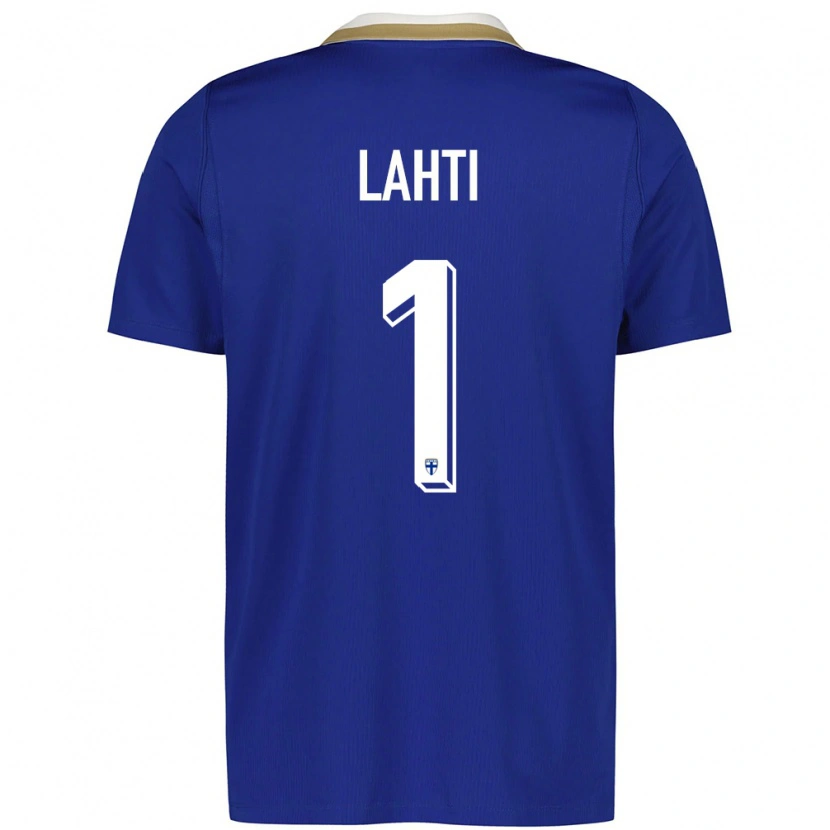 Danxen Kid Finland Elias Lahti #1 Blue White Away Jersey 26-28 T-Shirt