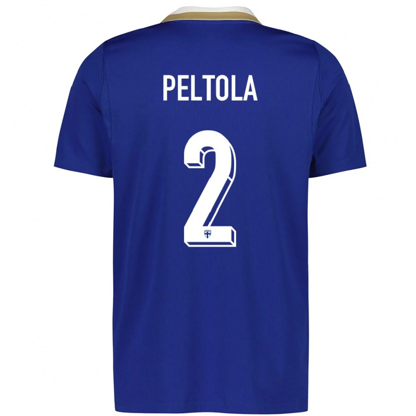Danxen Kid Finland Matti Peltola #2 Blue White Away Jersey 26-28 T-Shirt
