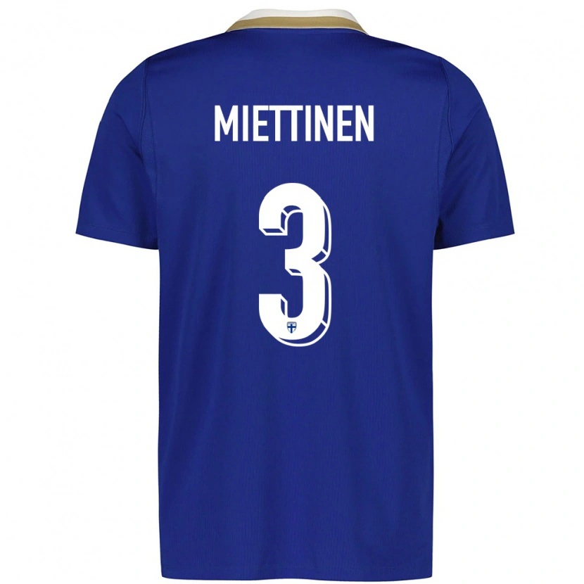 Danxen Kid Finland Samuli Miettinen #3 Blue White Away Jersey 26-28 T-Shirt