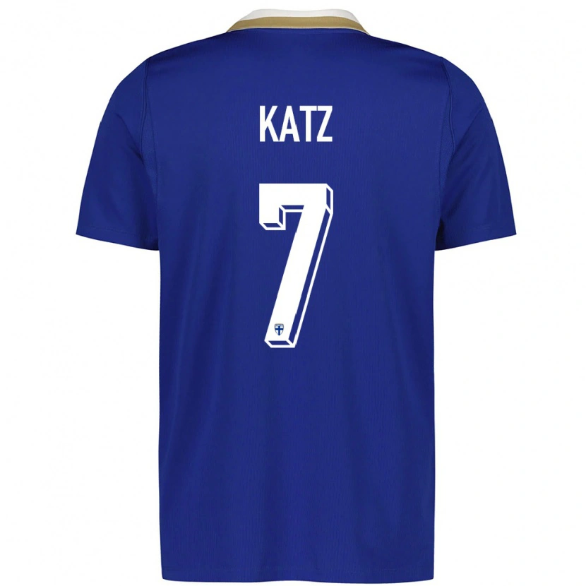 Danxen Kid Finland Bruno Katz #7 Blue White Away Jersey 26-28 T-Shirt