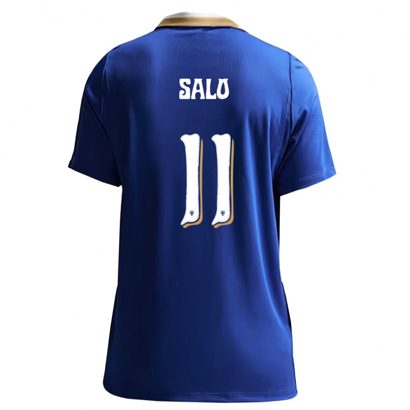 Danxen Kid Finland Samuel Salo #11 Blue White Away Jersey 26-28 T-Shirt