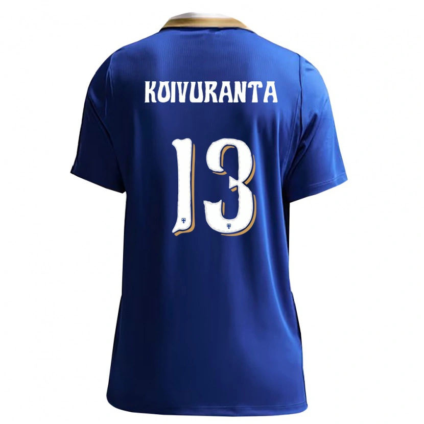 Danxen Kid Finland Toivo Koivuranta #13 Blue White Away Jersey 26-28 T-Shirt