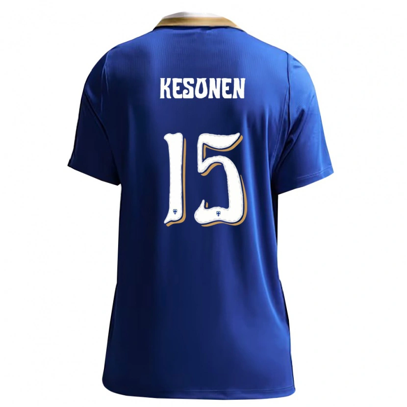 Danxen Kid Finland Daniel Kesonen #15 Blue White Away Jersey 26-28 T-Shirt