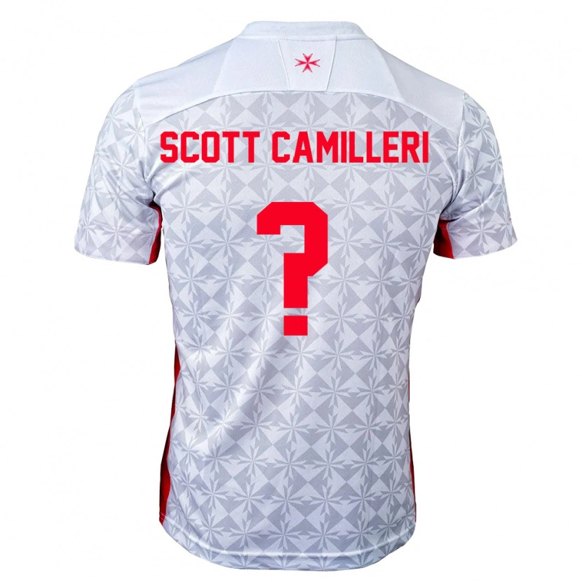 Danxen Kid Malta Scott Camilleri #0 Gray White Red Away Jersey 26-28 T-Shirt
