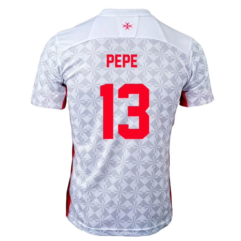 Danxen Kid Malta Enrico Pepe #13 Gray White Red Away Jersey 26-28 T-Shirt