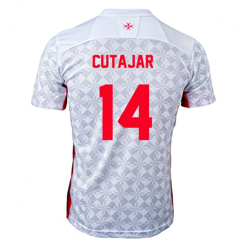 Danxen Kid Malta Yan Cutajar #14 Gray White Red Away Jersey 26-28 T-Shirt