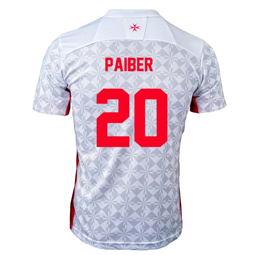 Danxen Kid Malta Brandon Paiber #20 Gray White Red Away Jersey 26-28 T-Shirt