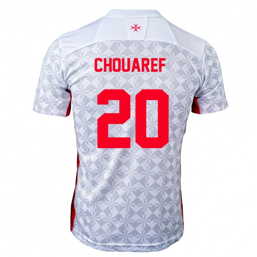 Danxen Kid Malta Ilyas Chouaref #20 Gray White Red Away Jersey 26-28 T-Shirt