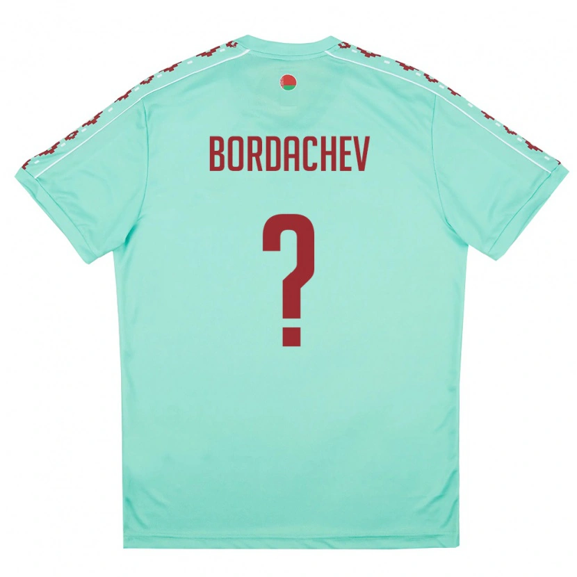Danxen Kid Belarus Gleb Bordachev #0 Light Green Burgundy Away Jersey 26-28 T-Shirt