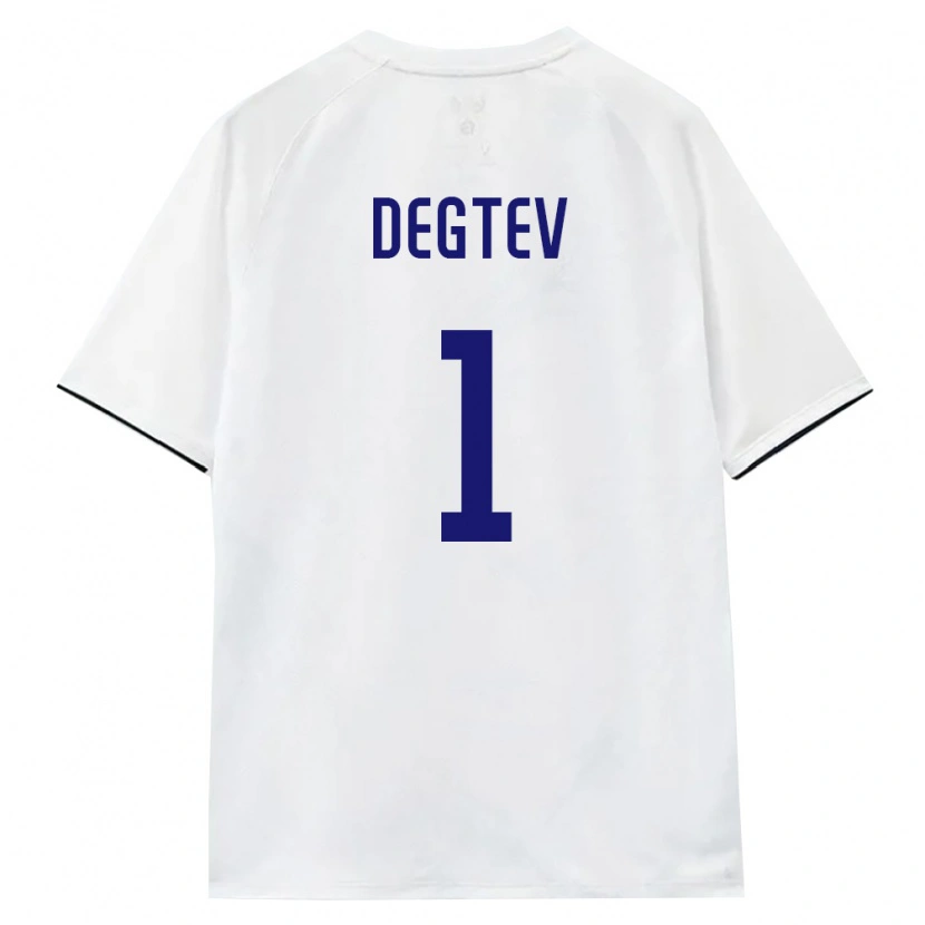 Danxen Kid Russia Aleksandr Degtev #1 White Brown Black Away Jersey 26-28 T-Shirt