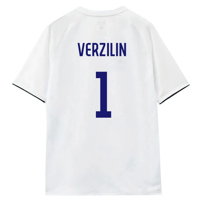 Danxen Kid Russia Maksim Verzilin #1 White Brown Black Away Jersey 26-28 T-Shirt