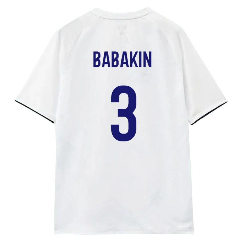 Danxen Kid Russia Nikita Babakin #3 White Brown Black Away Jersey 26-28 T-Shirt