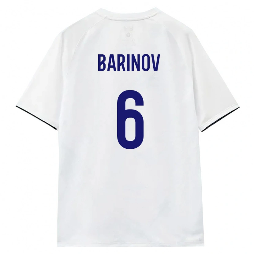 Danxen Kid Russia Dmitriy Barinov #6 White Brown Black Away Jersey 26-28 T-Shirt