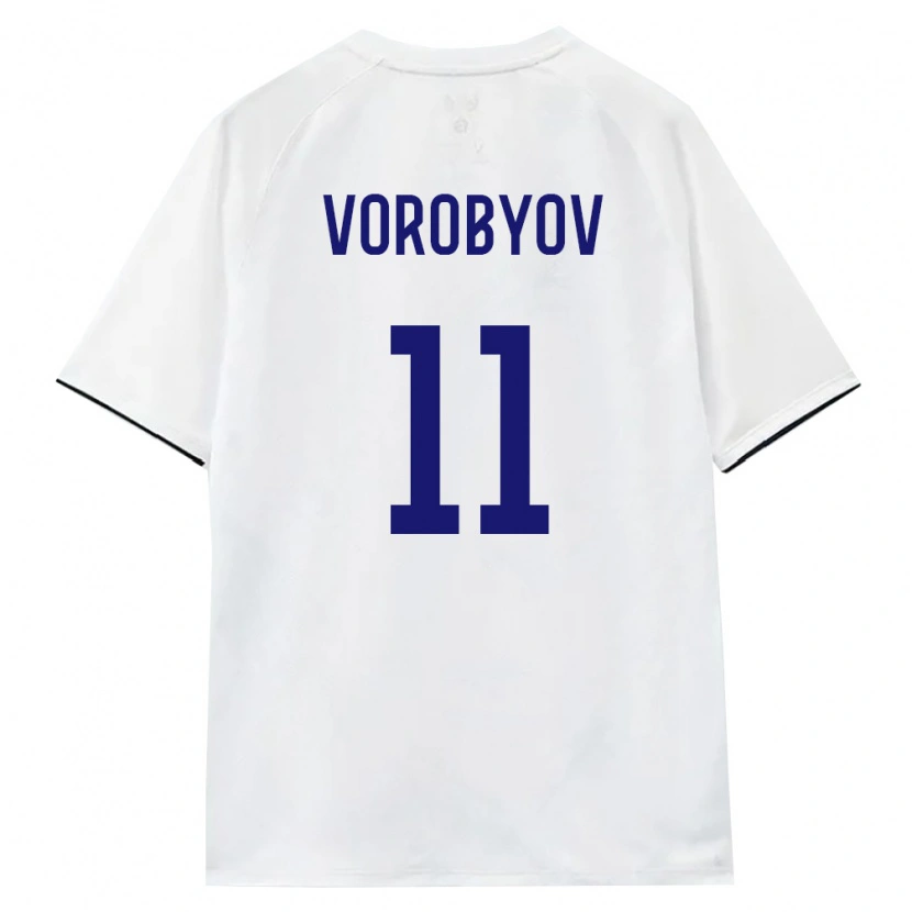 Danxen Kid Russia Dmitriy Vorobyov #11 White Brown Black Away Jersey 26-28 T-Shirt