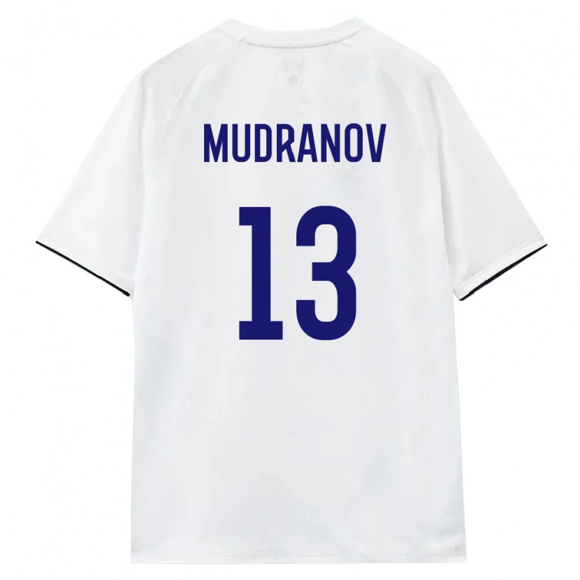 Danxen Kid Russia Artur Mudranov #13 White Brown Black Away Jersey 26-28 T-Shirt