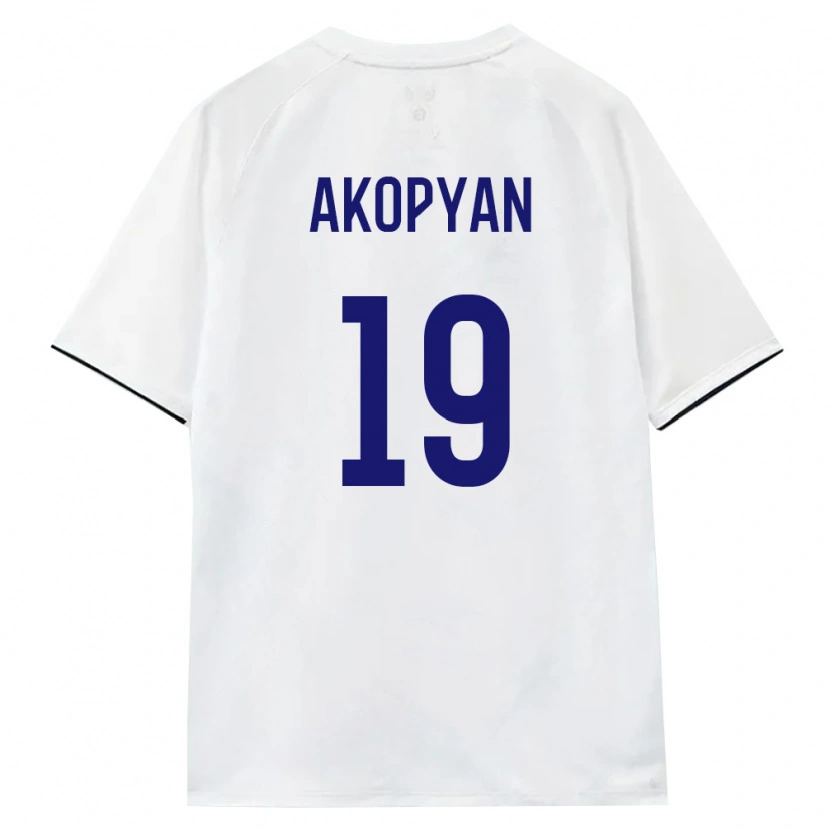 Danxen Kid Russia Eduard Akopyan #19 White Brown Black Away Jersey 26-28 T-Shirt