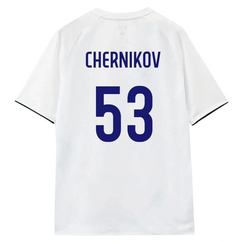 Danxen Kid Russia Aleksandr Chernikov #53 White Brown Black Away Jersey 26-28 T-Shirt