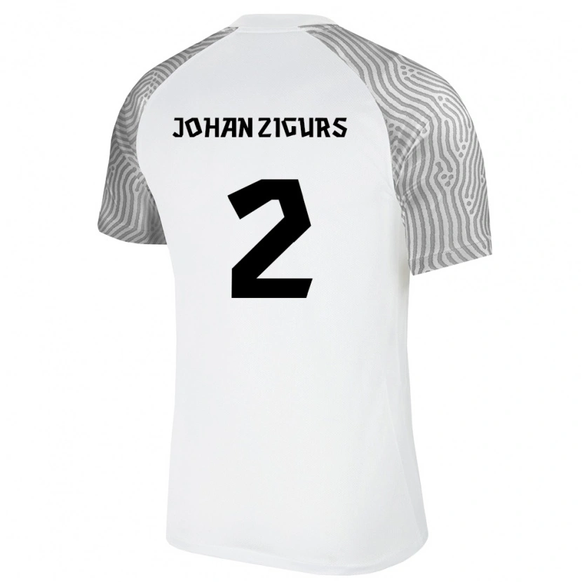 Danxen Kid Estonia Henri Johan Zigurs #2 White Gray Away Jersey 26-28 T-Shirt