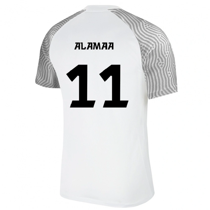 Danxen Kid Estonia Sander Alamaa #11 White Gray Away Jersey 26-28 T-Shirt