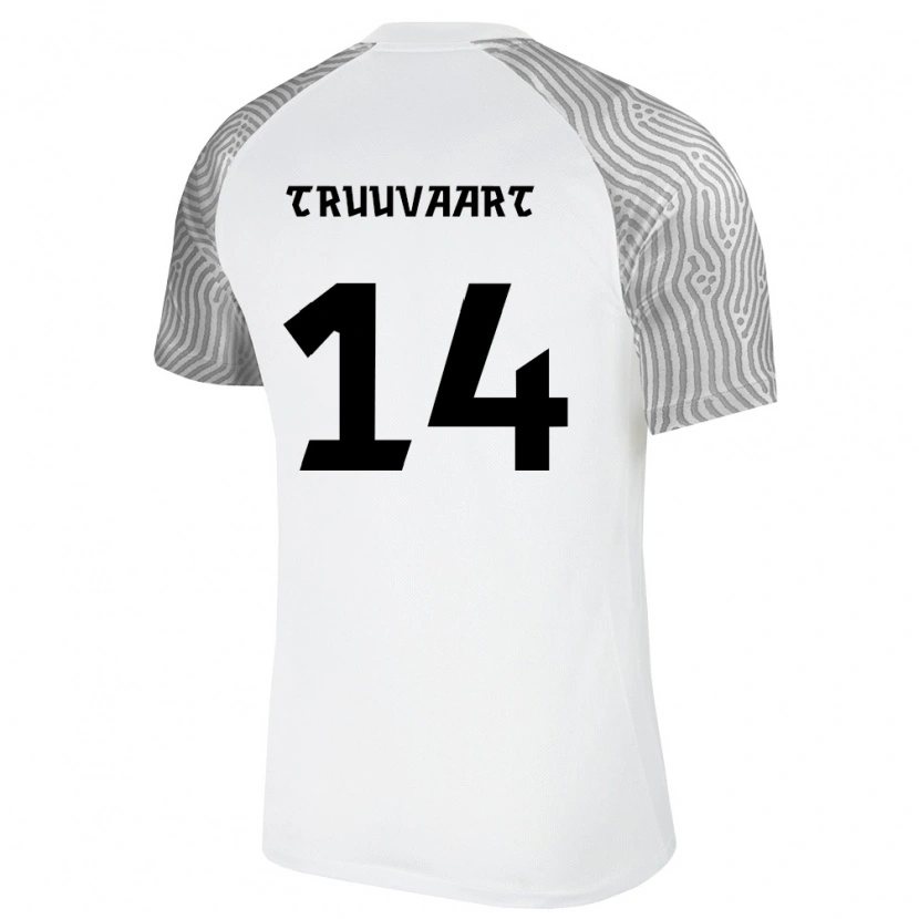 Danxen Kid Estonia Artjom Truuväärt #14 White Gray Away Jersey 26-28 T-Shirt