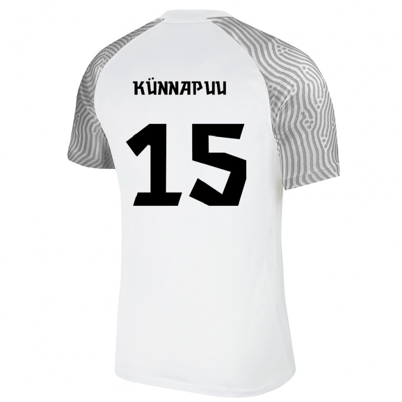 Danxen Kid Estonia Oskar Künnapuu #15 White Gray Away Jersey 26-28 T-Shirt